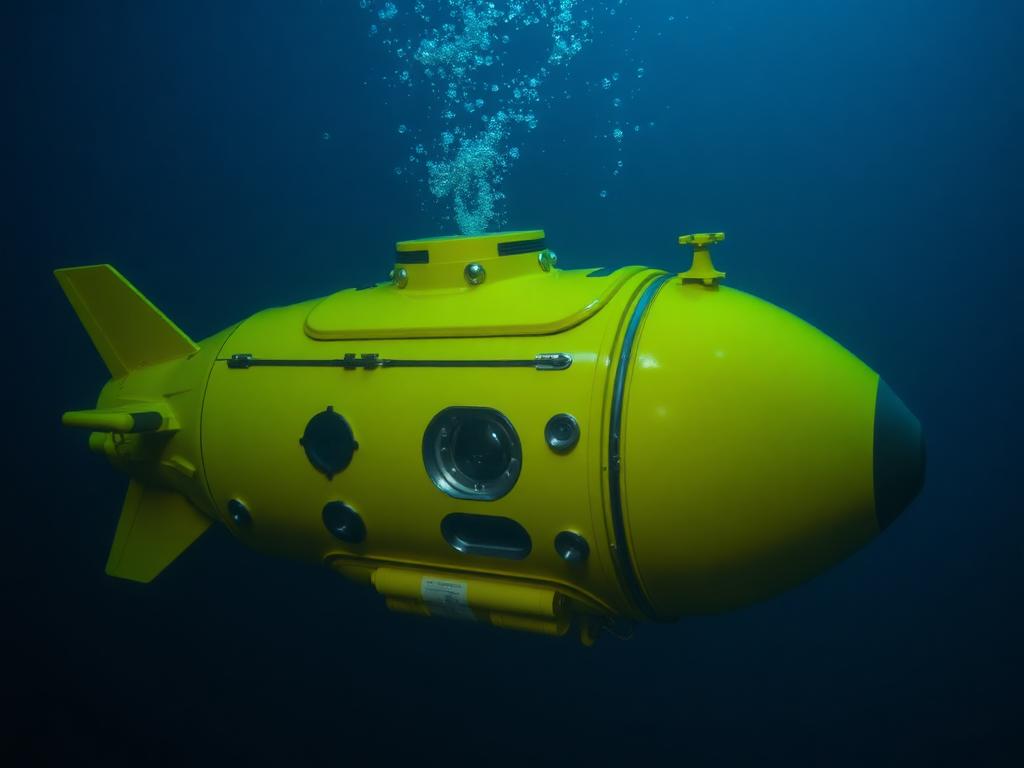 Research submersible descending